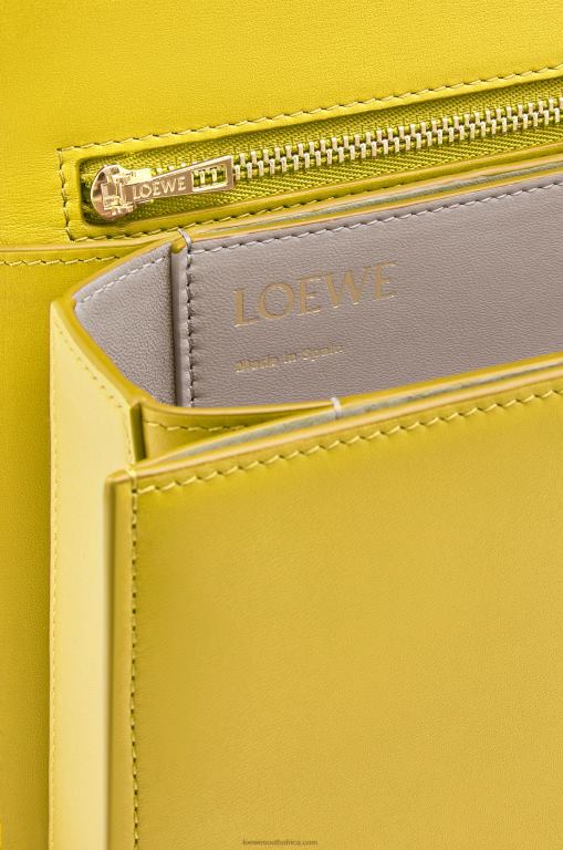 Loewe Women Goya bag in silk calfskin 206XF302 Yellow