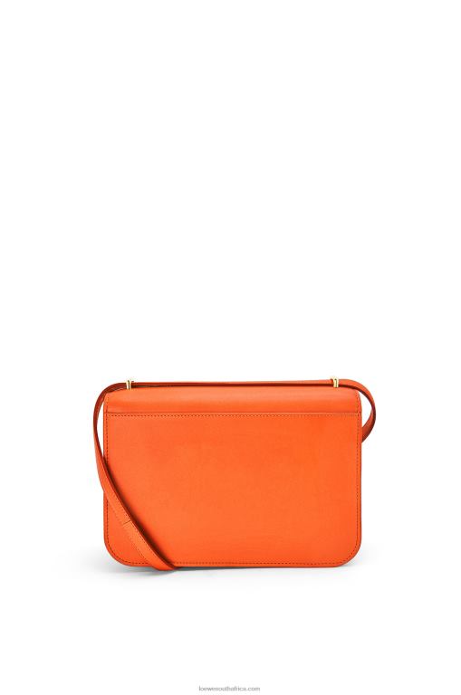 Loewe Women Goya bag in silk calfskin 206XF494 Orange