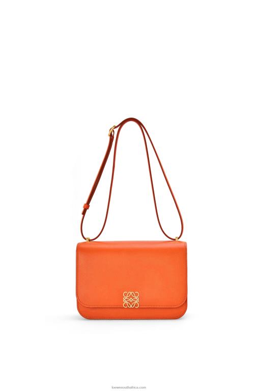 Loewe Women Goya bag in silk calfskin 206XF494 Orange