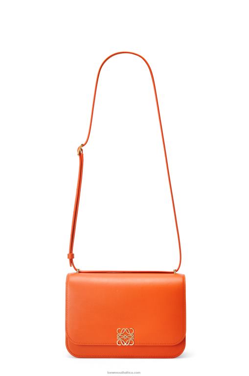 Loewe Women Goya bag in silk calfskin 206XF494 Orange
