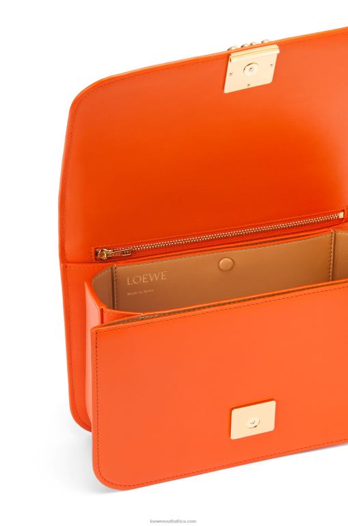 Loewe Women Goya bag in silk calfskin 206XF494 Orange