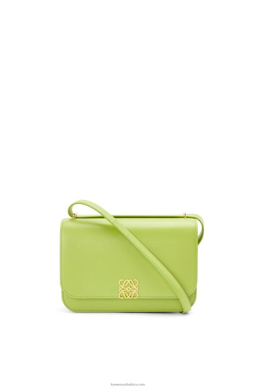 Loewe Women Goya bag in silk calfskin 206XF509 Green Bean