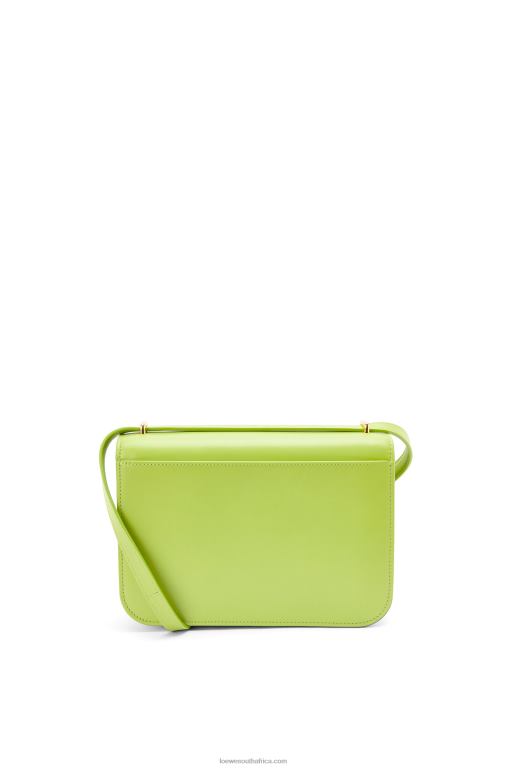 Loewe Women Goya bag in silk calfskin 206XF509 Green Bean