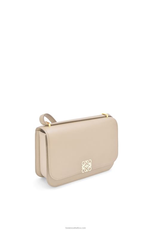 Loewe Women Goya bag in silk calfskin 206XF546 Light Ghost