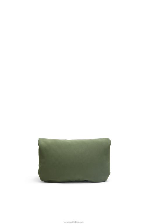Loewe Women Mini Puffer Goya bag in nylon 206XF430 Vintage Khaki