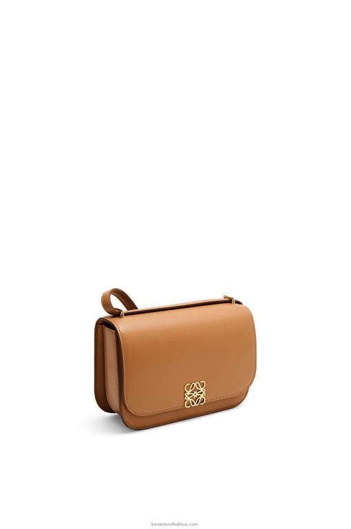Loewe Women Small Goya bag in silk calfskin 206XF305 Warm Desert