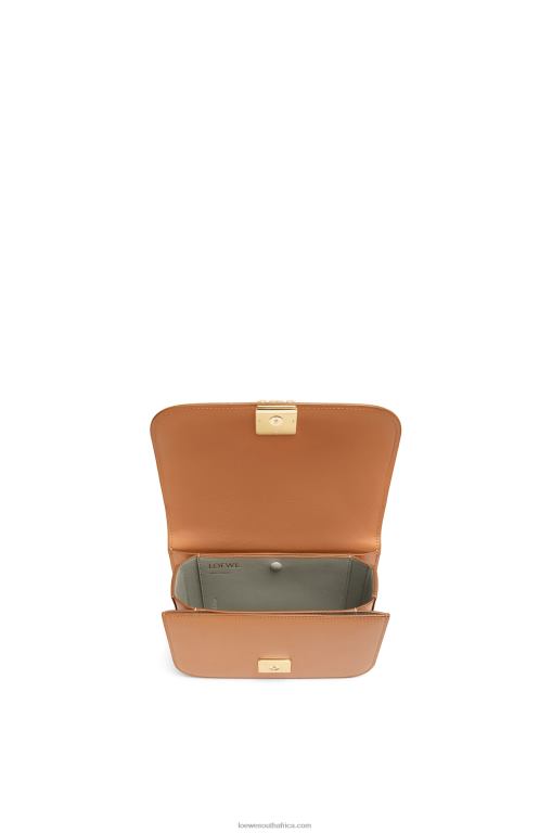 Loewe Women Small Goya bag in silk calfskin 206XF305 Warm Desert