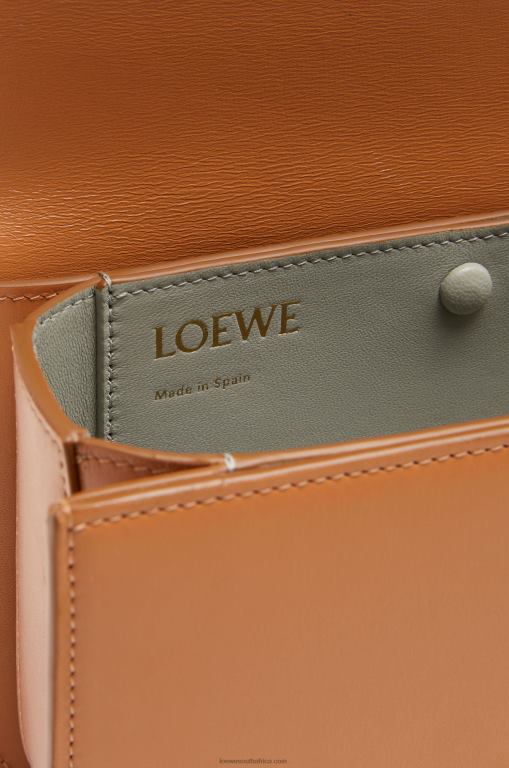 Loewe Women Small Goya bag in silk calfskin 206XF305 Warm Desert