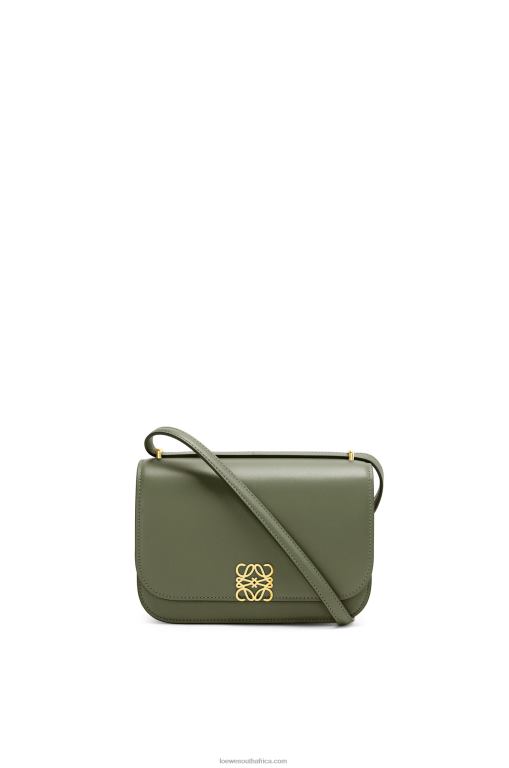 Loewe Women Small Goya bag in silk calfskin 206XF307 Avocado Green