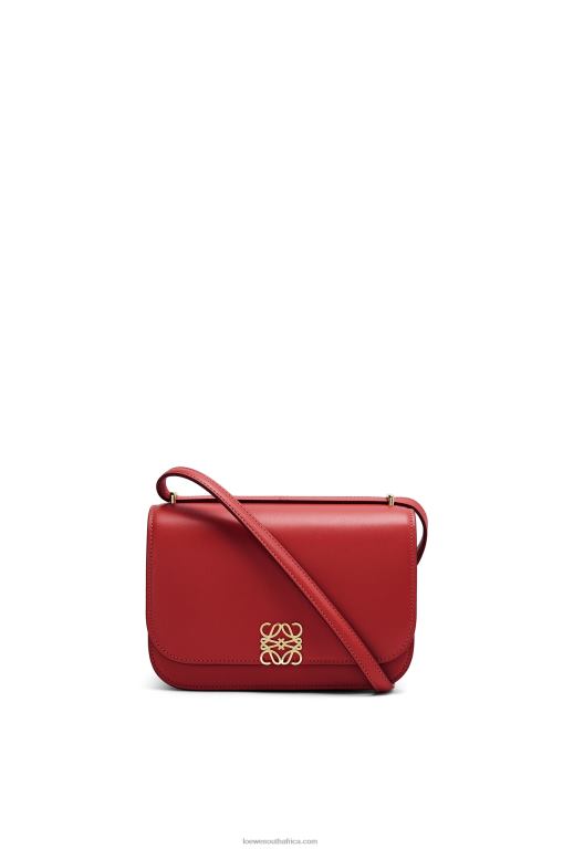 Loewe Women Small Goya bag in silk calfskin 206XF308 Deep Red