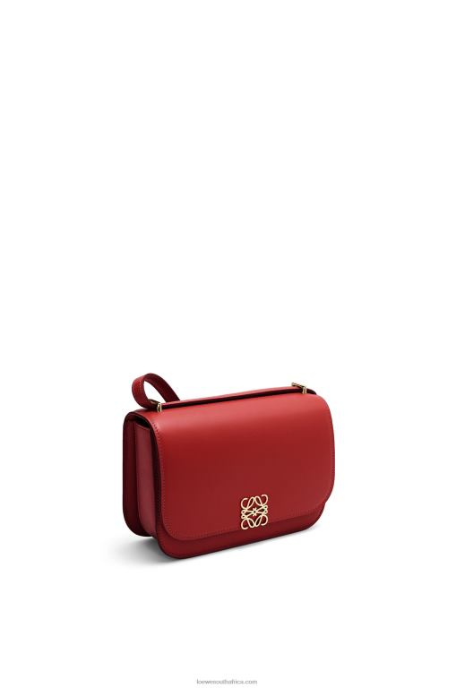 Loewe Women Small Goya bag in silk calfskin 206XF308 Deep Red