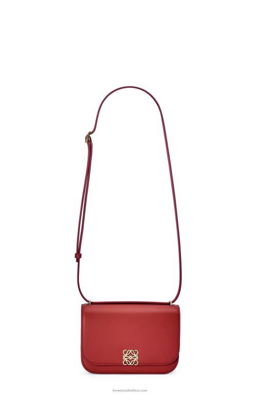 Loewe Women Small Goya bag in silk calfskin 206XF308 Deep Red