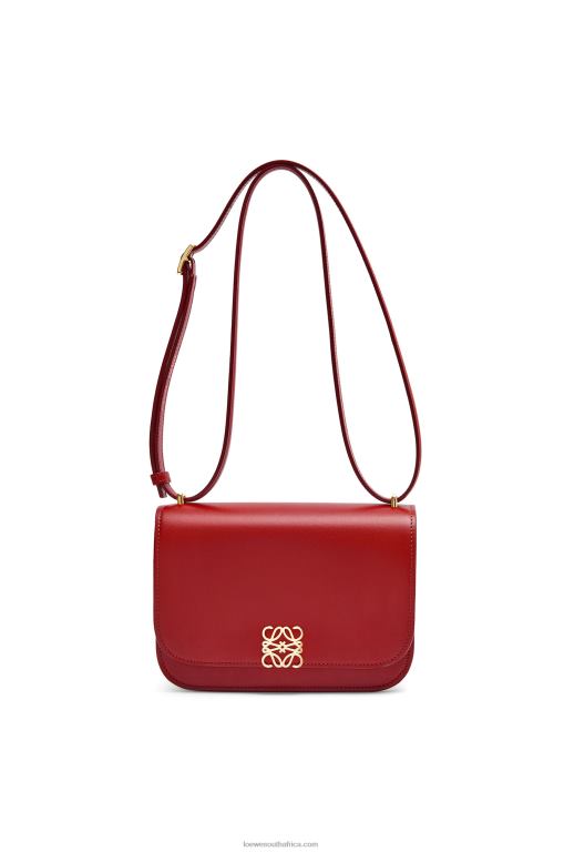 Loewe Women Small Goya bag in silk calfskin 206XF308 Deep Red