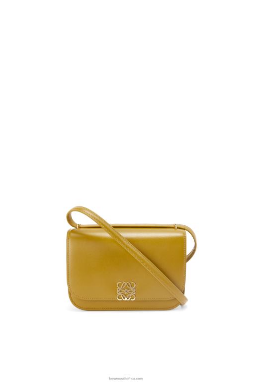 Loewe Women Small Goya bag in silk calfskin 206XF496 Ochre