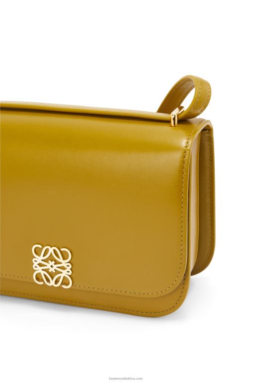 Loewe Women Small Goya bag in silk calfskin 206XF496 Ochre