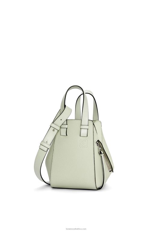 Loewe Women Compact Hammock bag in soft grained calfskin 206XF343 Light Celadon