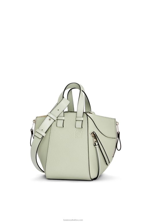 Loewe Women Compact Hammock bag in soft grained calfskin 206XF343 Light Celadon