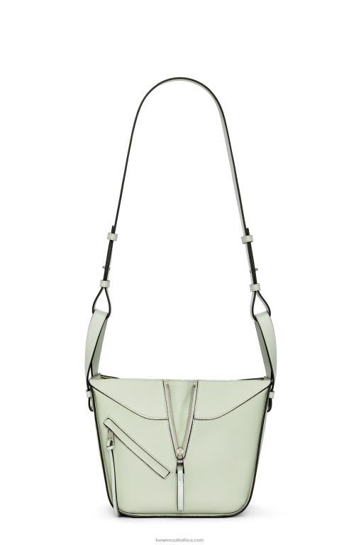 Loewe Women Compact Hammock bag in soft grained calfskin 206XF343 Light Celadon