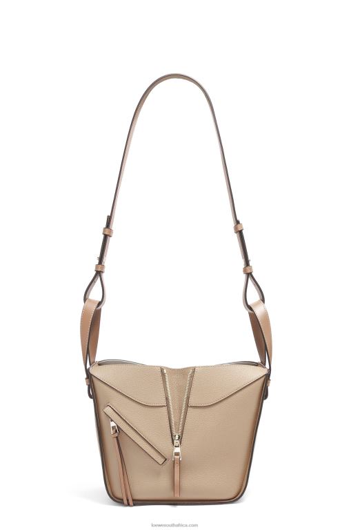 Loewe Women Compact Hammock bag in soft grained calfskin 206XF344 Sand