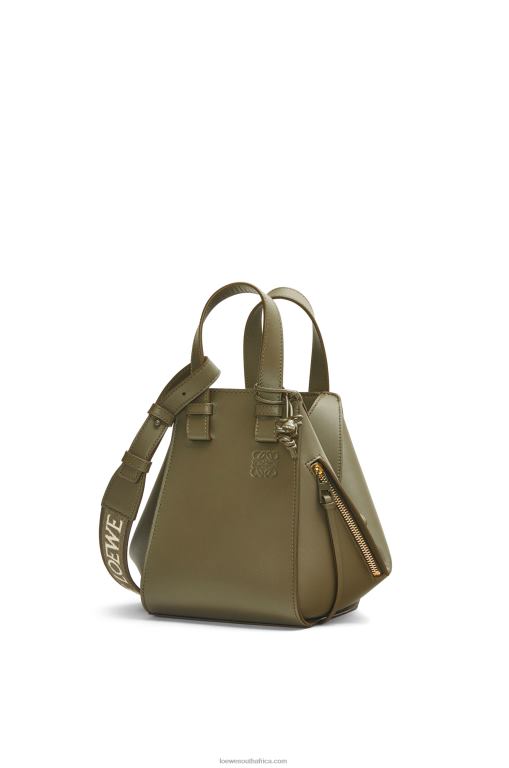 Loewe Women Compact Hammock in satin calfskin 206XF431 Tea Dust Glaze