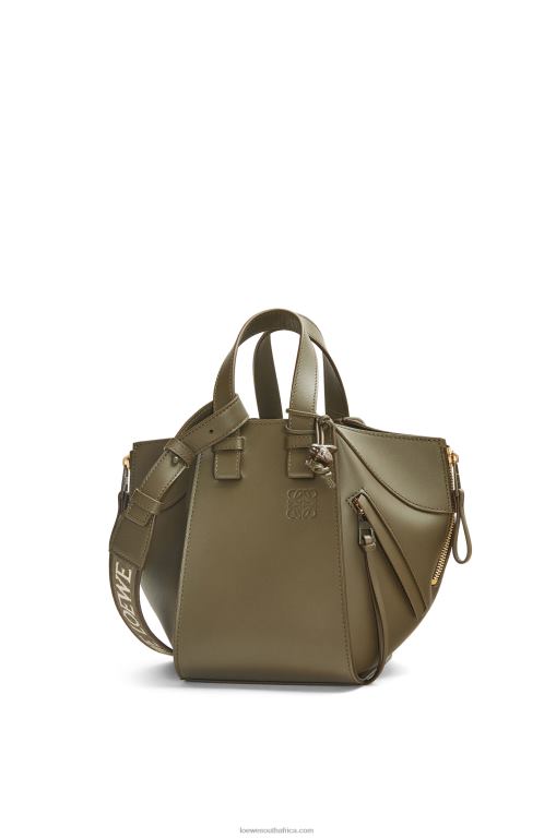 Loewe Women Compact Hammock in satin calfskin 206XF431 Tea Dust Glaze