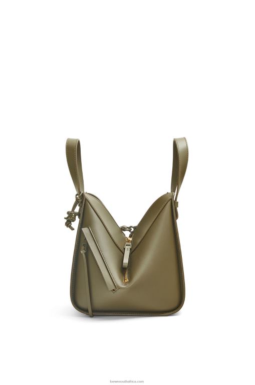 Loewe Women Compact Hammock in satin calfskin 206XF431 Tea Dust Glaze