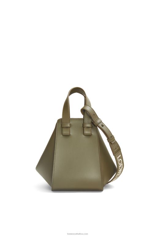 Loewe Women Compact Hammock in satin calfskin 206XF431 Tea Dust Glaze
