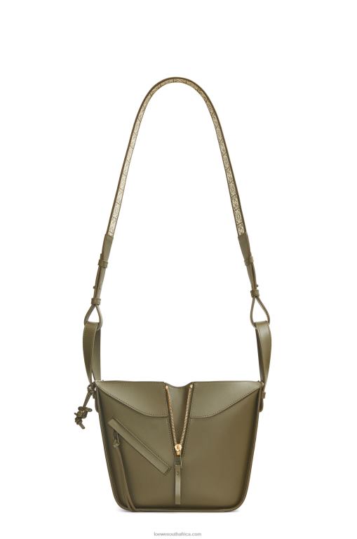 Loewe Women Compact Hammock in satin calfskin 206XF431 Tea Dust Glaze