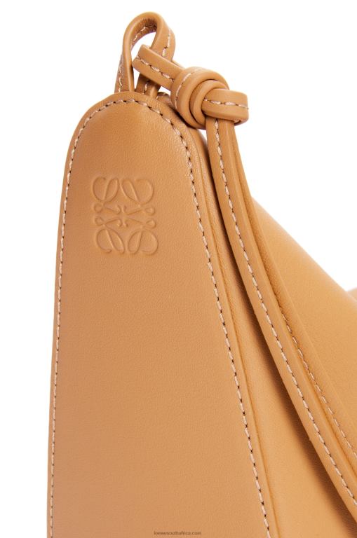 Loewe Women Mini Hammock Hobo bag in classic calfskin 206XF323 Warm Desert