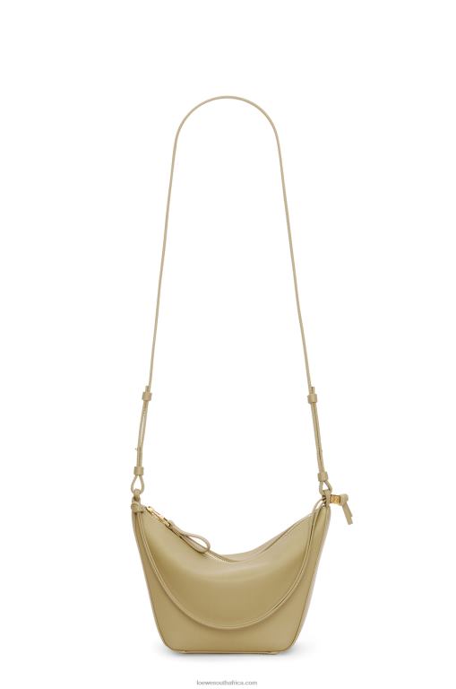 Loewe Women Mini Hammock Hobo bag in classic calfskin 206XF325 Clay Green