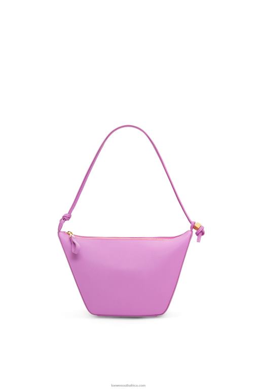 Loewe Women Mini Hammock Hobo bag in classic calfskin 206XF332 Rockrose