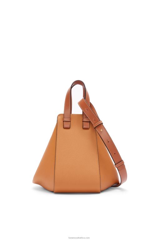 Loewe Women Small Hammock bag in soft grained calfskin 206XF439 Light Caramel