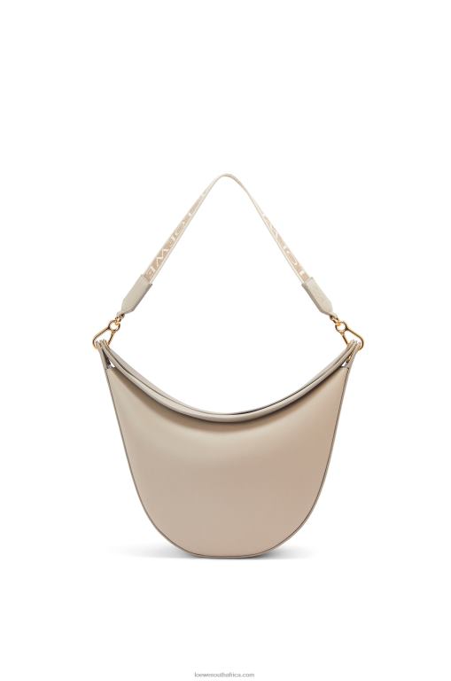 Loewe Women Luna bag in satin calfskin and jacquard 206XF522 Light Oat