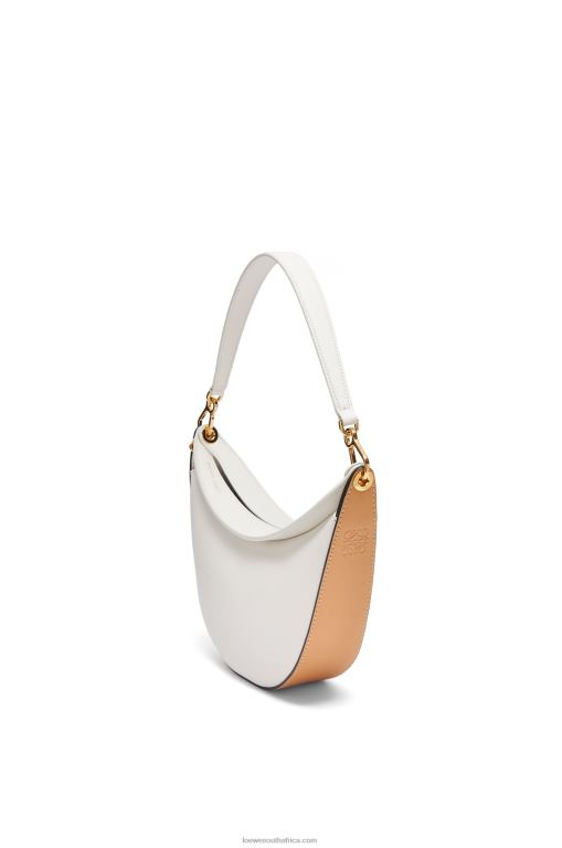 Loewe Women Small Luna bag in satin calfskin 206XF449 Soft White/Natural