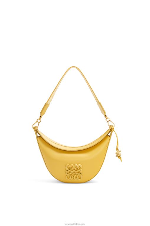 Loewe Women Small Luna in satin calfskin 206XF454 Pale Yellow Glaze
