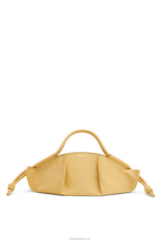 Loewe Women Paseo bag in shiny nappa calfskin 206XF352 Dark Butter