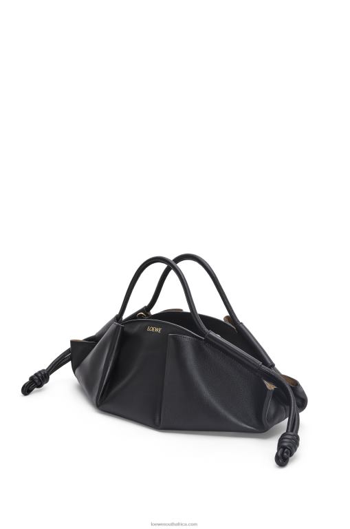 Loewe Women Paseo bag in shiny nappa calfskin 206XF538 Black