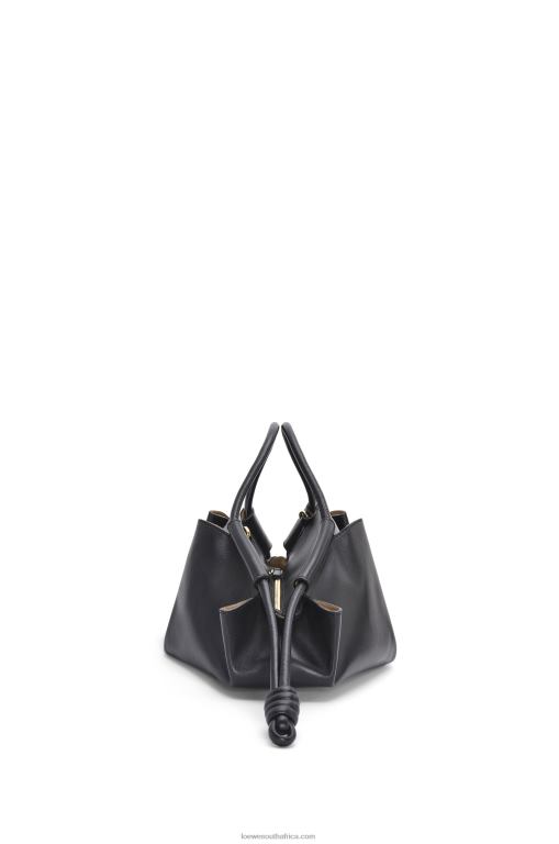 Loewe Women Paseo bag in shiny nappa calfskin 206XF538 Black