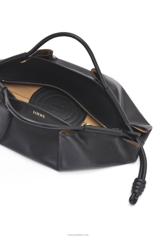 Loewe Women Paseo bag in shiny nappa calfskin 206XF538 Black