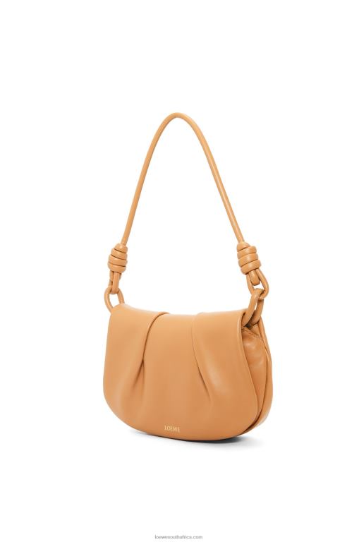 Loewe Women Paseo satchel in shiny nappa calfskin 206XF334 Warm Desert