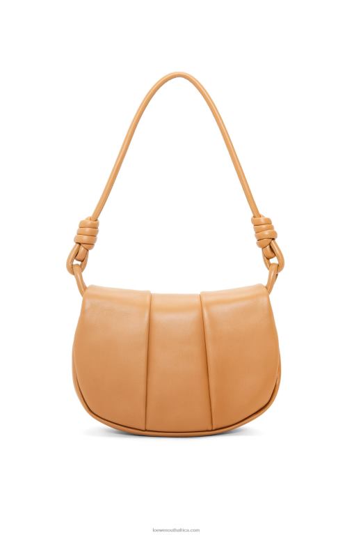 Loewe Women Paseo satchel in shiny nappa calfskin 206XF334 Warm Desert