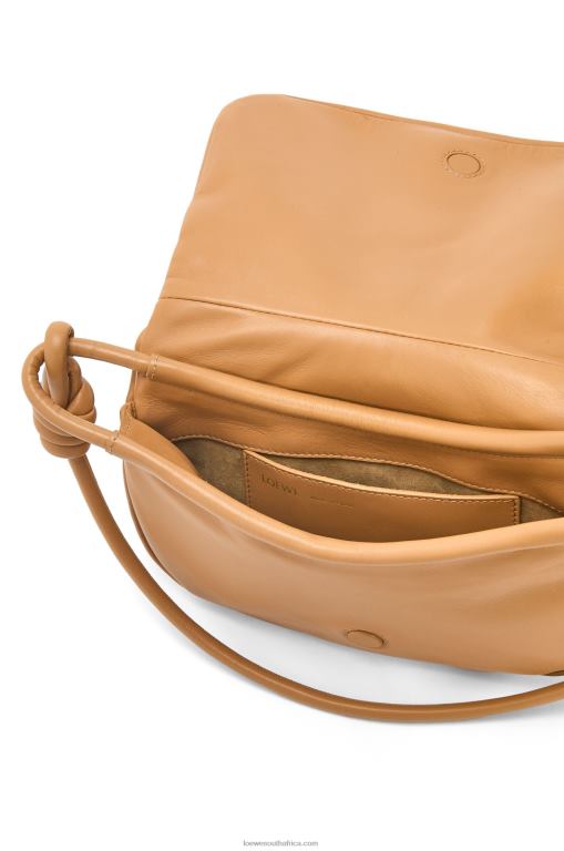 Loewe Women Paseo satchel in shiny nappa calfskin 206XF334 Warm Desert