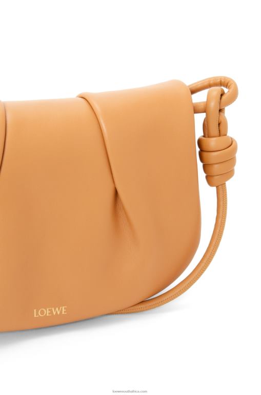 Loewe Women Paseo satchel in shiny nappa calfskin 206XF334 Warm Desert