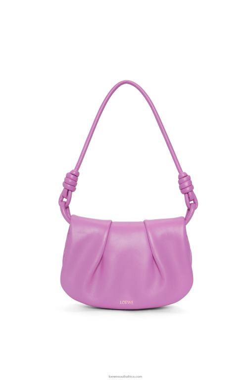 Loewe Women Paseo satchel in shiny nappa calfskin 206XF335 Rockrose