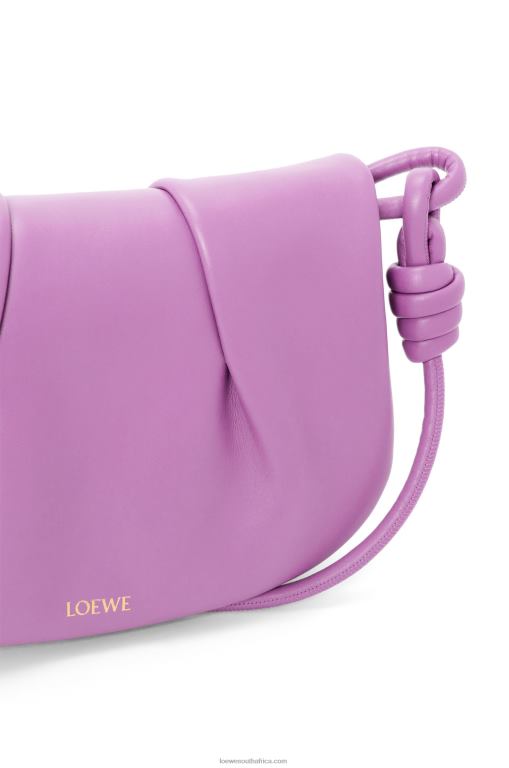 Loewe Women Paseo satchel in shiny nappa calfskin 206XF335 Rockrose