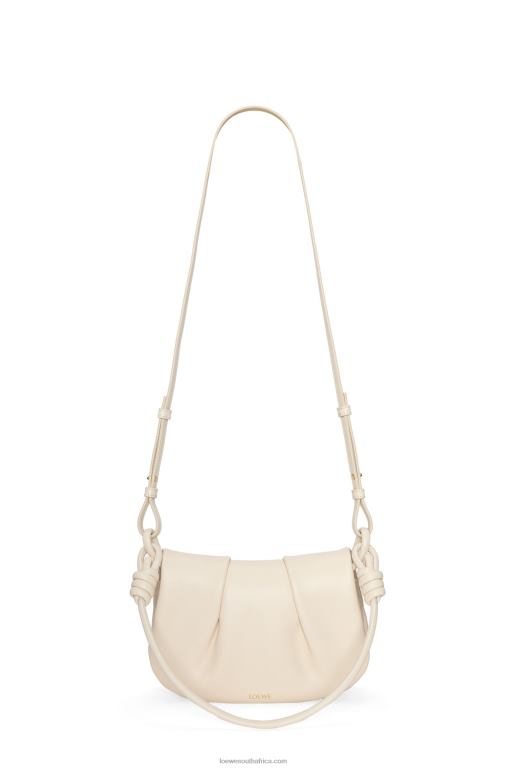Loewe Women Paseo satchel in shiny nappa calfskin 206XF336 Angora