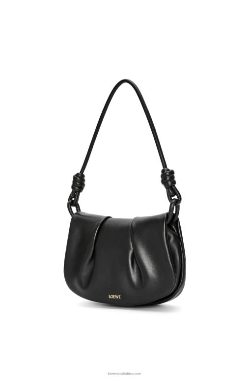 Loewe Women Paseo satchel in shiny nappa calfskin 206XF337 Black