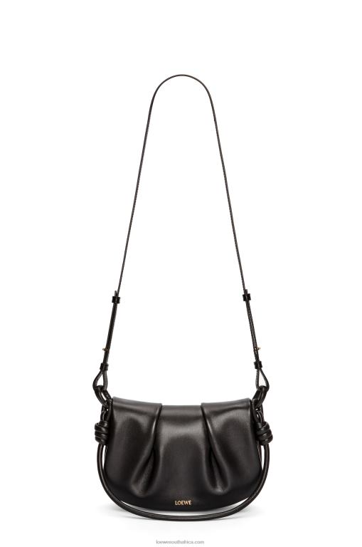 Loewe Women Paseo satchel in shiny nappa calfskin 206XF337 Black
