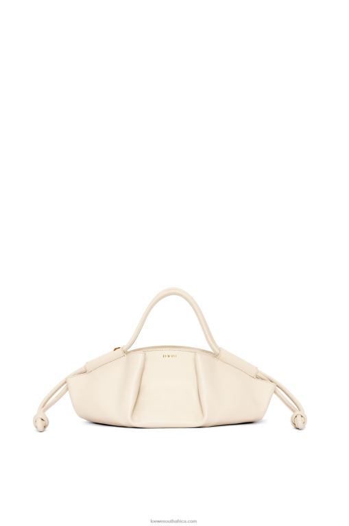 Loewe Women Small Paseo bag in shiny nappa calfskin 206XF345 Angora