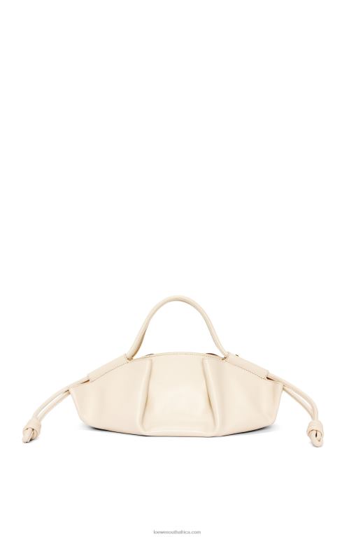 Loewe Women Small Paseo bag in shiny nappa calfskin 206XF345 Angora